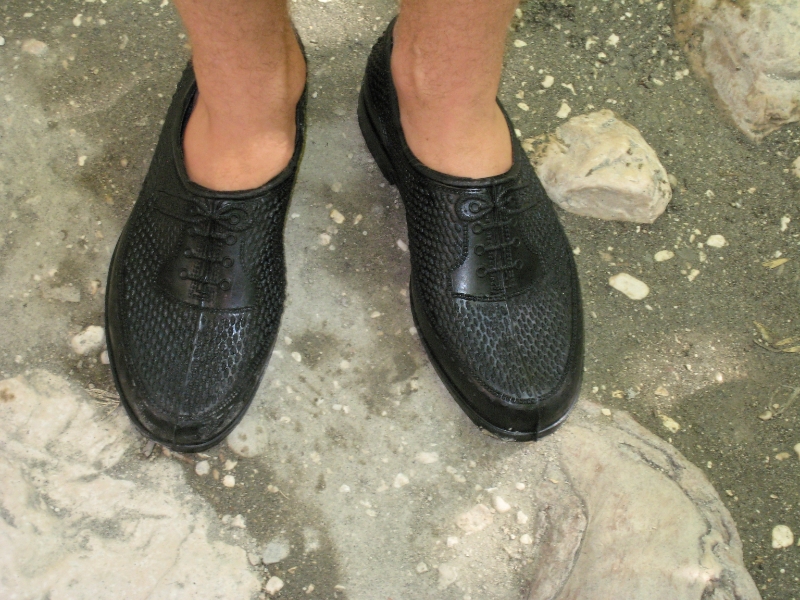 Saklikent Gorge rubber shoes, Kayakoy Turkey.jpg - Saklikent Gorge, Kayakoy, Turkey